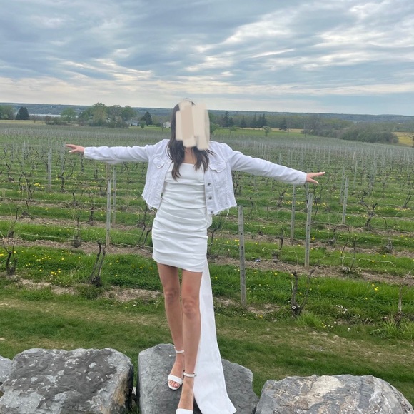 Adorable Barbie themed bridal Jean jacket - Picture 3 of 3